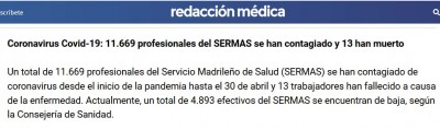 sanitarios madrid contagiados coronavirus.JPG