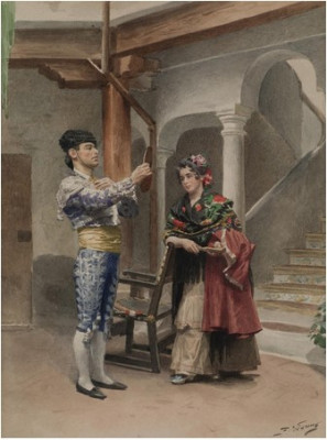 Jules Worms, Preparándose para la corrida.jpg