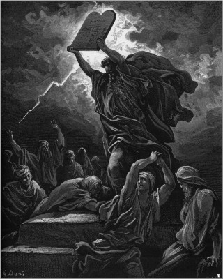 Gustave Dore La Biblia Moisés rompe Las Tablas de la Ley.jpg