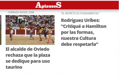 16 jun Ministro Uribes Hamilton Oviedo plaza de toros.jpg