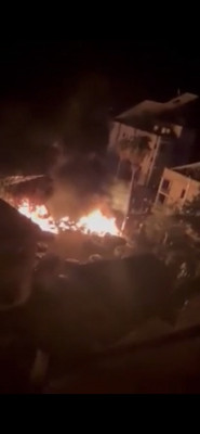 hospital gaza alguien publicó foto primeros momentos explosión.jpeg