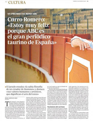 Curro Romero gana el premio taurino abc.jpg