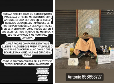 Antonio en la calle pide ayuda.jpg