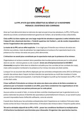 Francia Comunicado del Observatorio Nacional de las Culturas Taurinas @CultureTaurine ONCT.jpg