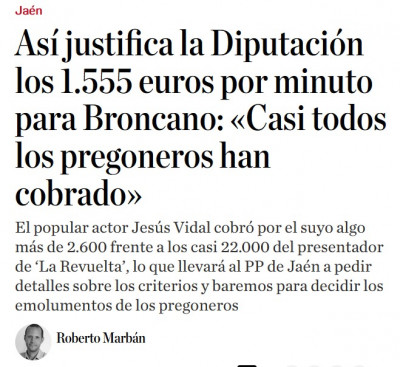 Broncano cobró 1555 euros por minuto en Jaén.jpg