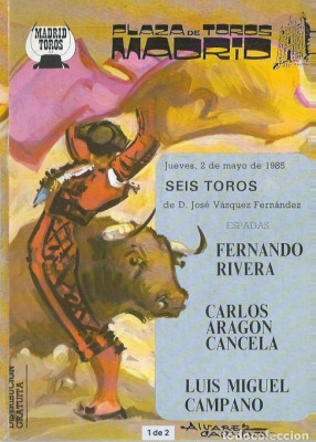 2 mayo 85 Primera corrida Las Ventas.jpg