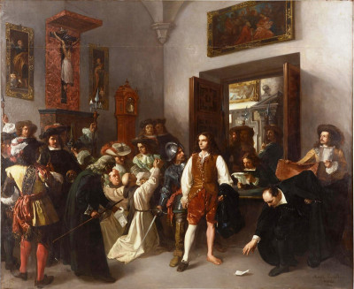 Manuel Castellano, Prisión de don Fernando de Valenzuela, 1858.jpg