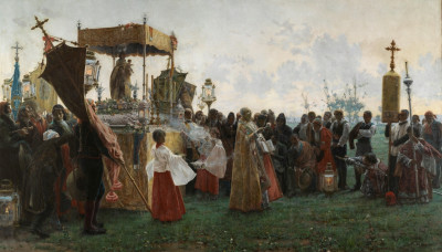 Salvador Viniegra  La bendición del campo en 1800.jpg