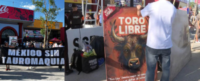Aguascalientes Manifestación antitaurina sin gente.jpg