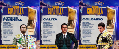 Antonio Ferrera, Calita y Colombo hoy 13 de mao en Las Ventas.jpg
