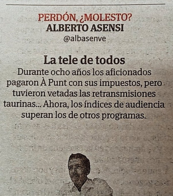 A Punt veto a los toros 8 años ahora récord.jpg