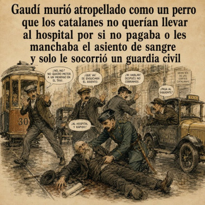 Cataluña y Barcelona por dentro La muerte de Gaudí.jpg