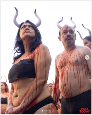 India Today se hace eco de las protestas de PETA contra corridas y encierros.jpg