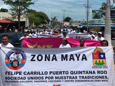 Manifestaciones en Quintana Roo contra la prohibición de las tradiciones.jpg
