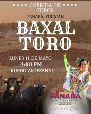 Panabá Baxal toro en plaza artesanal.jpg