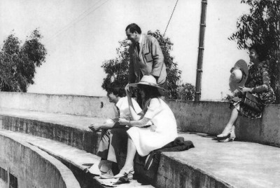June 1965 - Paul McCartney and Jane Asher watching a bullfight in Portugal.jpg