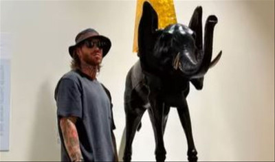 Sergio Ramos elefante espacial Espacio Dalí.jpg