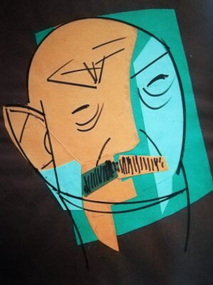 José Hierro. Autorretrato. técnica mixta.jpg