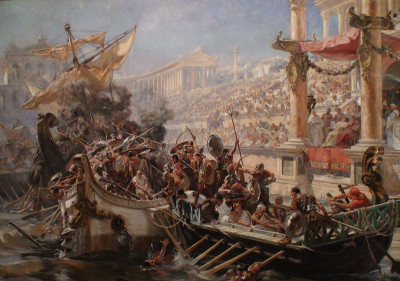 3 abr La naumaquia Ulpiano Checa.jpg