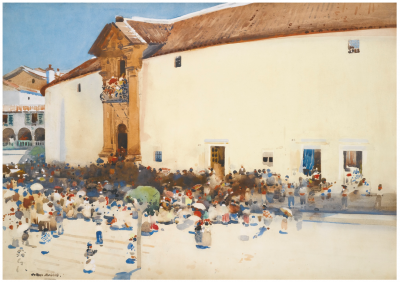Arthur Melville Exterior de la plaza de toros.PNG