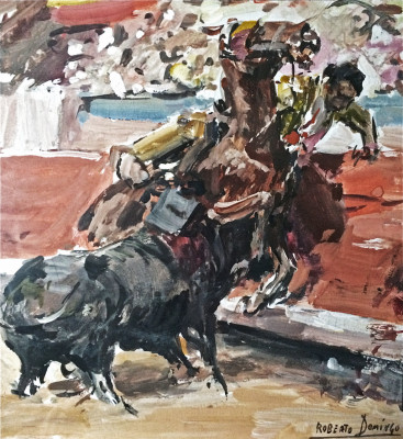 Roberto Domingo Fallola A la barrera.jpg