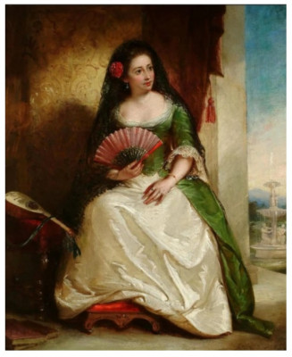 Española con un abanico de Egron Lundgren.jpg