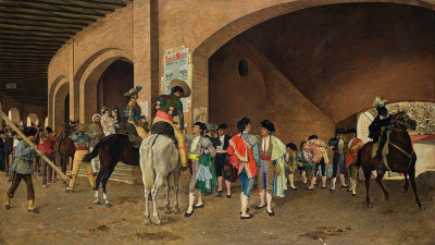 Preparados para la corrida Joaquín Agrasot.jpg