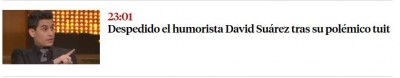 Despedido el humorista David Suárez.JPG