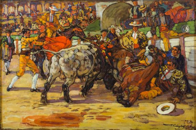 Georgi Konstantinovich Savitsky Bullfight 1916.Jpeg