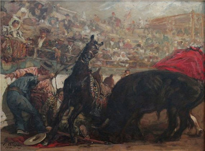 Georgi Konstantinovich Savitsky Bullfight 1919.Jpeg
