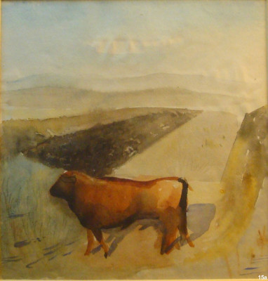 Gregorio del Olmo Paisaje con toro.jpg