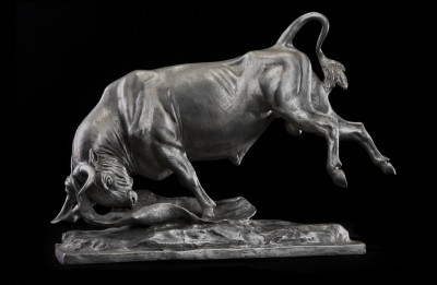 10 Mar Anna Hyatt Huntington, Bull and Cape, 1950.jpg
