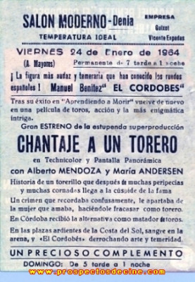 chantaje a un torero Carteles 01.jpg
